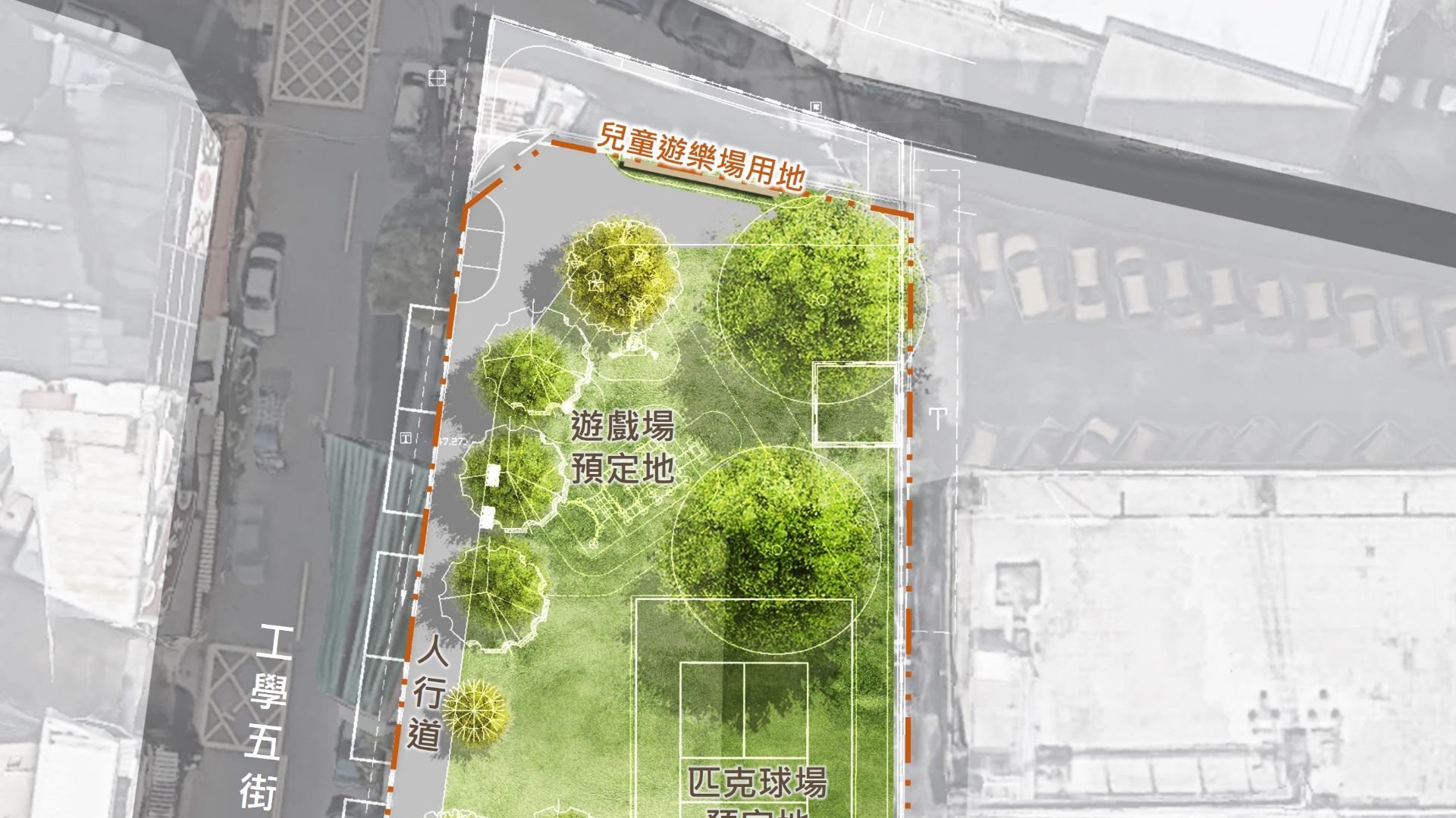 台中高工旁街角空間華麗轉身！ 中市建設局推動兒190用地綠美化年底完工
