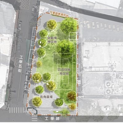 台中高工旁街角空間華麗轉身！ 中市建設局推動兒190用地綠美化年底完工